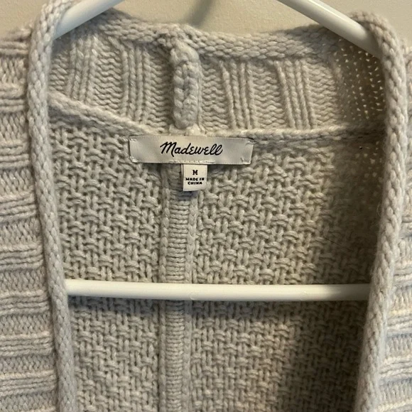 Madewell Whitley Cardigan Sweater Grey - Picture 4 of 4